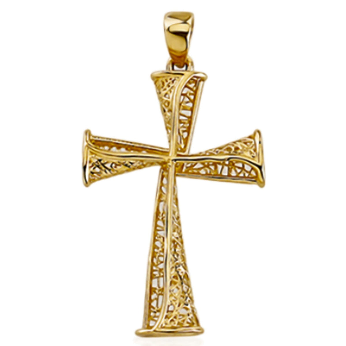 9K Yellow Gold Cross pendant 7939325 0