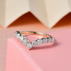 9K Yellow Gold Diamond (G-H) Wishbone Ring 1.00 Ct.