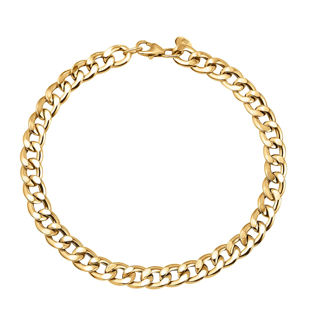 9K Yellow Gold Cuban Bracelet (Size - 8)