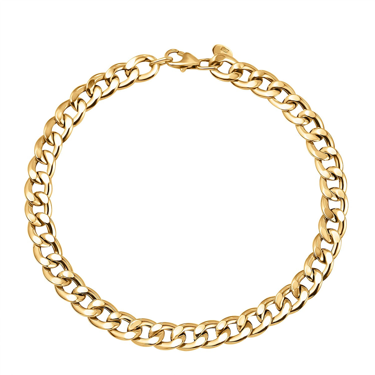 9K Yellow Gold Cuban Bracelet (Size - 8) 7722966 1