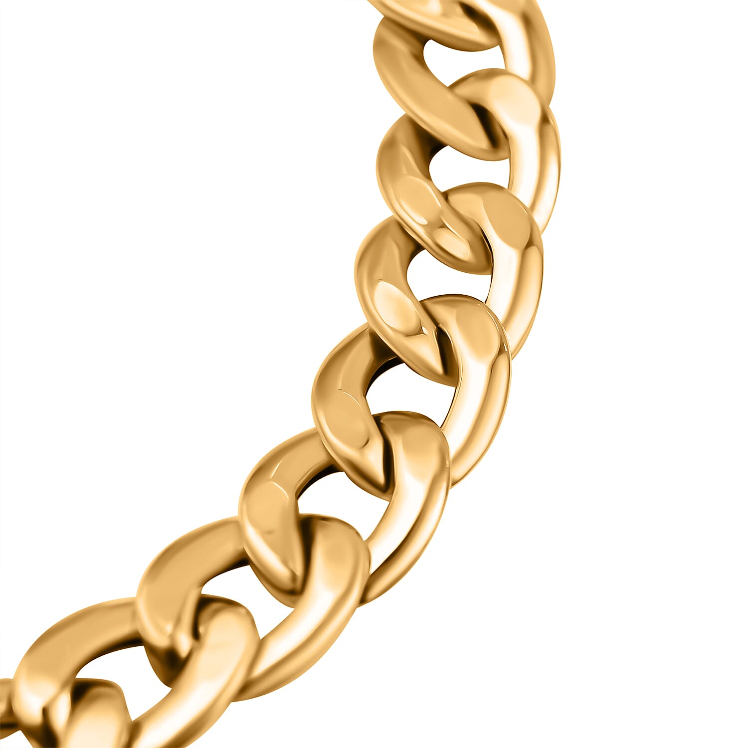 9K Yellow Gold Cuban Bracelet (Size - 8) 7722966 3