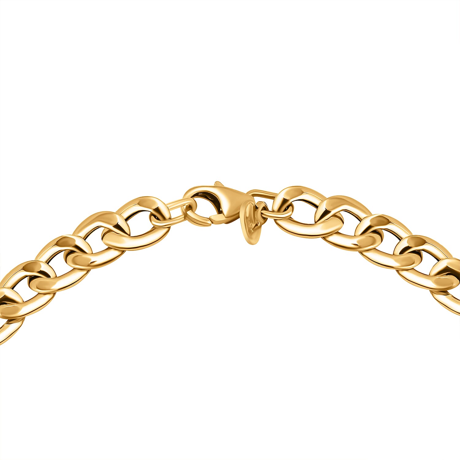 9K Yellow Gold Cuban Bracelet (Size - 8) 7722966 4
