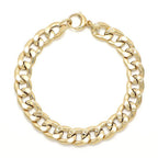 Maestro Collection - 9K Yellow Gold Curb Bracelet (Size - 7.5)