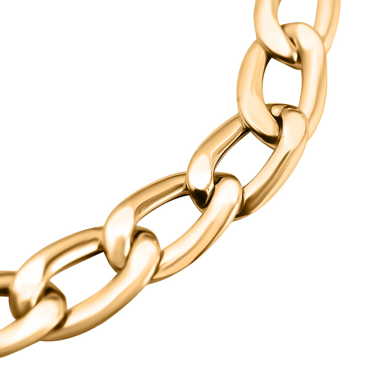 9K Yellow Gold Curb Bracelet (Size - 7.5) 7523075 2