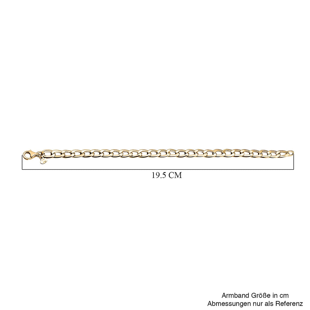 9K Yellow Gold Curb Bracelet (Size - 7.5)