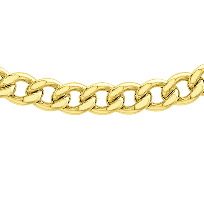 9K Yellow Gold Curb Chain 16 Inch 7190326 1