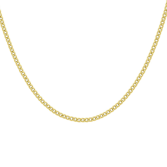 9K Yellow Gold Curb Chain 16 Inch 7190326 2