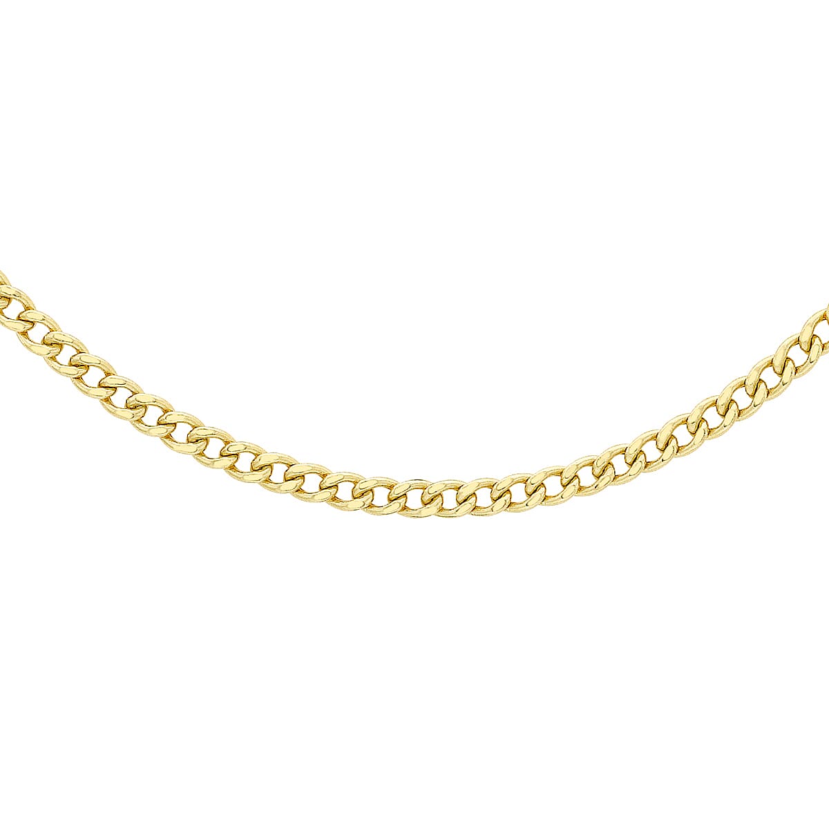 9K Yellow Gold Curb Chain 18 Inch 7078105 0