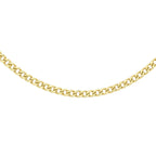 9K Yellow Gold Curb Chain With Lobster Clasp (Size - 18)