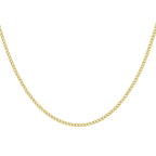 9K Yellow Gold Curb Chain With Lobster Clasp (Size - 18)