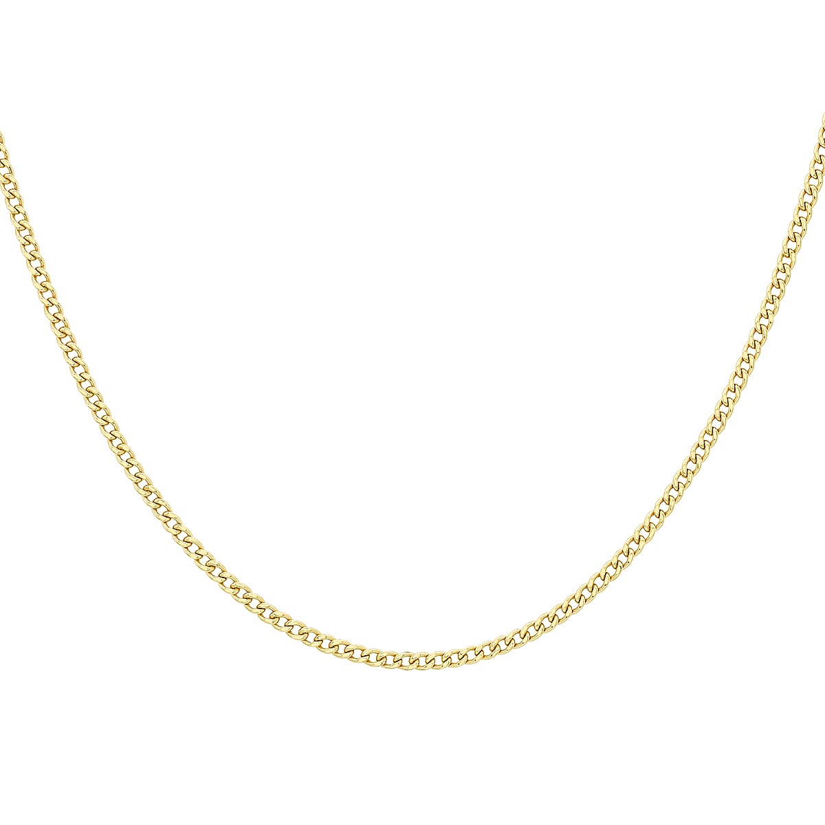 9K Yellow Gold Curb Chain 18 Inch 7078105 2