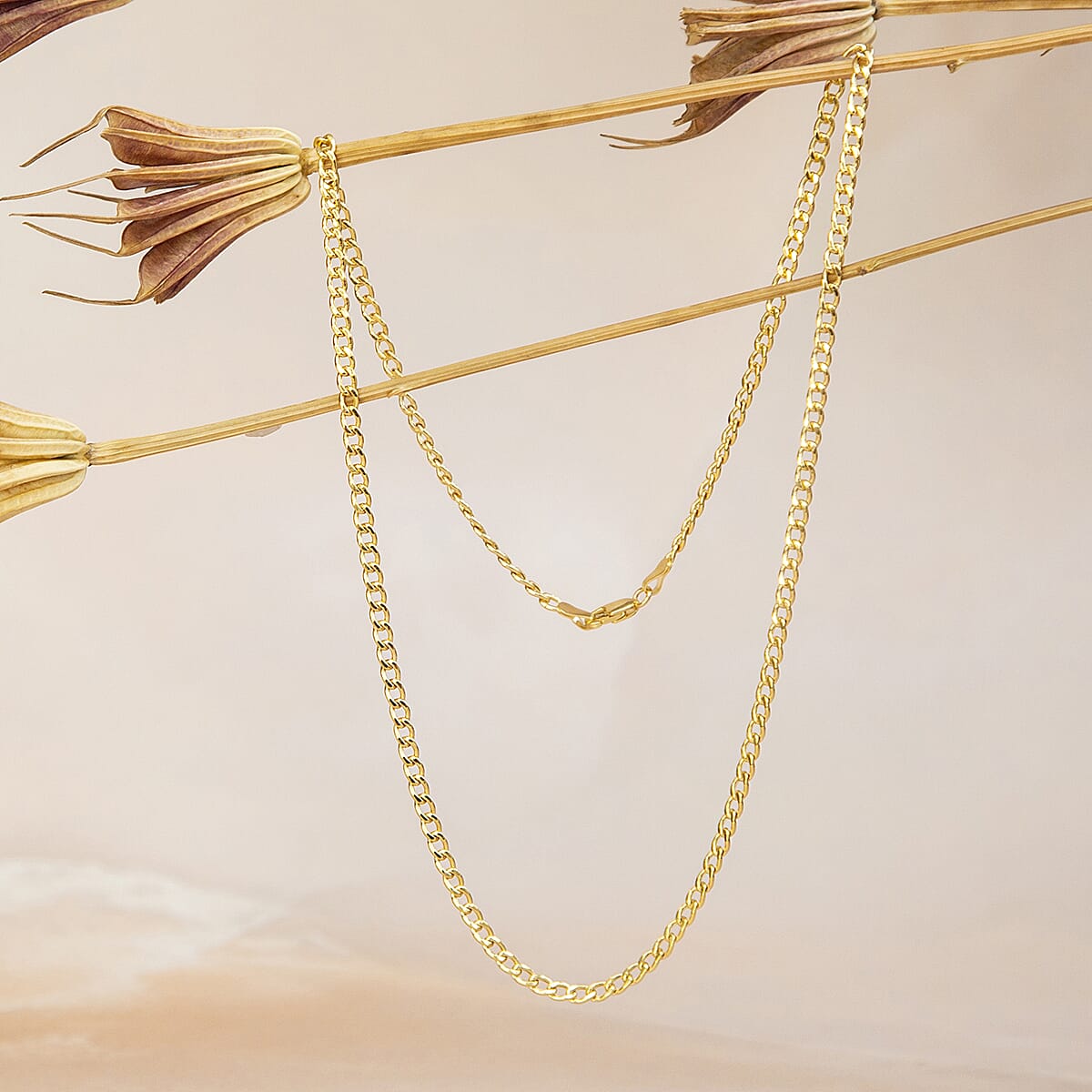 9K Yellow Gold Curb Chain 18 Inch 7078105 4