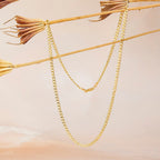 9K Yellow Gold Curb Chain With Lobster Clasp (Size - 18)