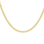 Hatton Garden Closeout - 9K Yellow Gold Curb Chain (Size - 24), Gold Wt. 8.00 Gms