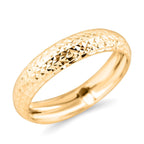 Royal Bali Collection - 9K Yellow Gold Diamond Cut Band Ring