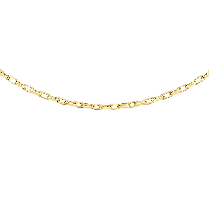 9K Yellow Gold Diamond Cut Belcher Chain 18 Inch 7190419 1
