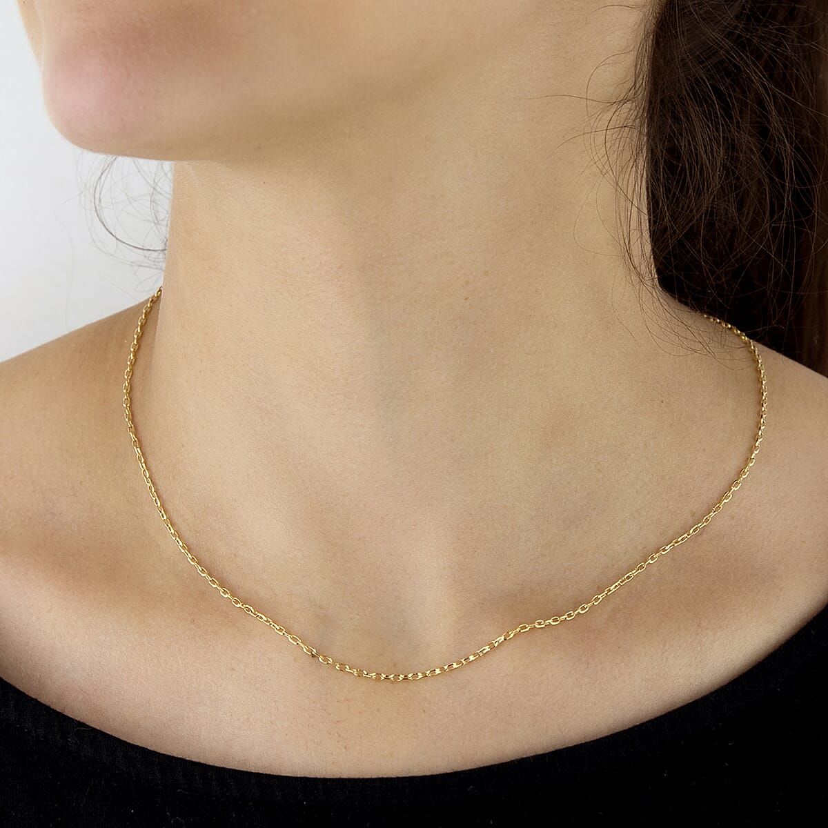 9K Yellow Gold Diamond Cut Belcher Chain 18 Inch 7190419 1