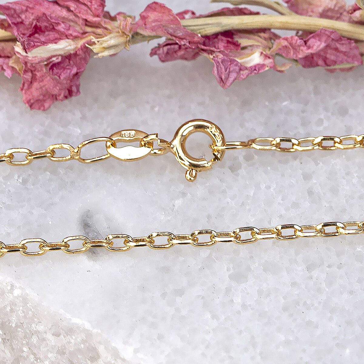 9K Yellow Gold Diamond Cut Belcher Chain 18 Inch 7190419 4