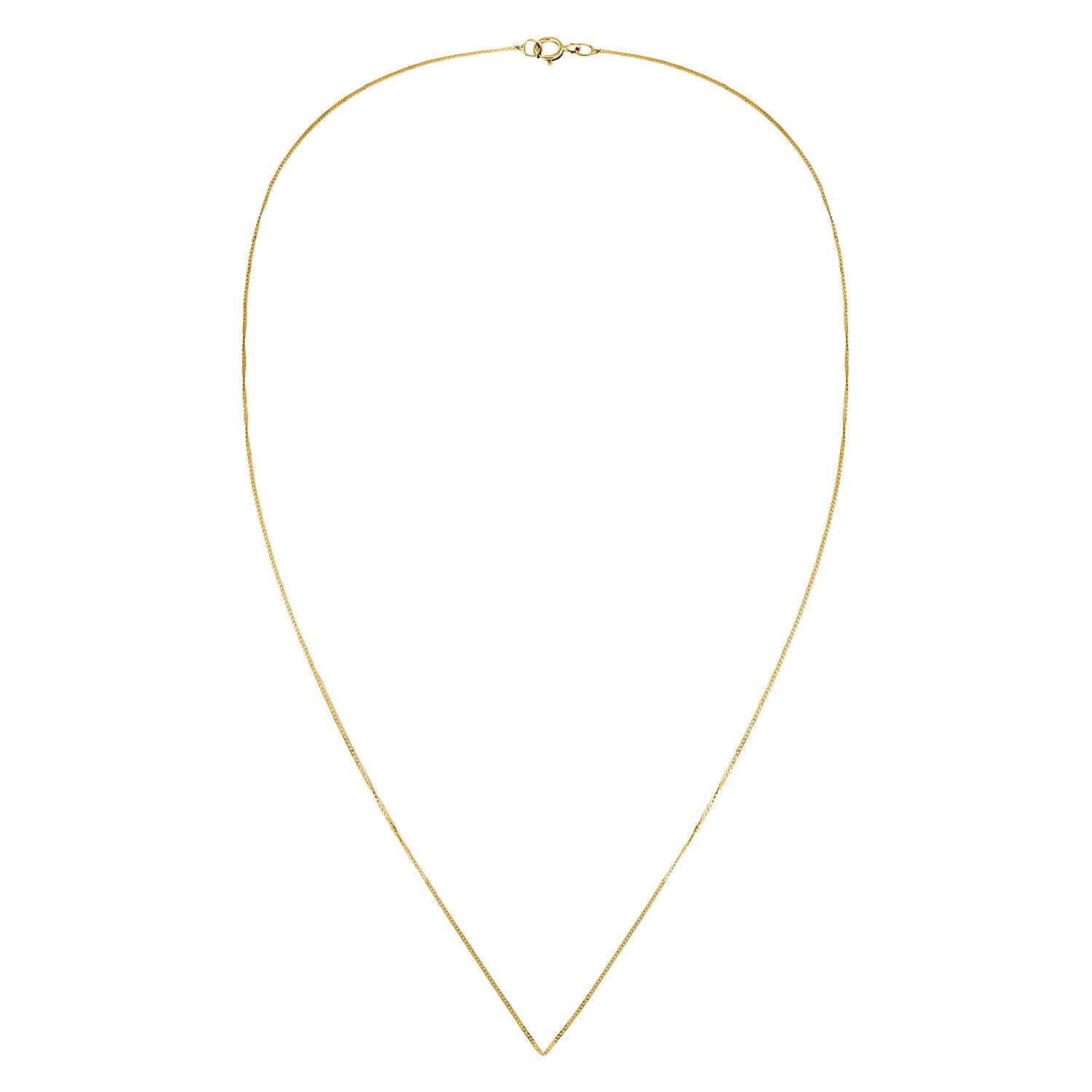 9K Yellow Gold Diamond Cut Curb Chain 16 Inch 7190322 3