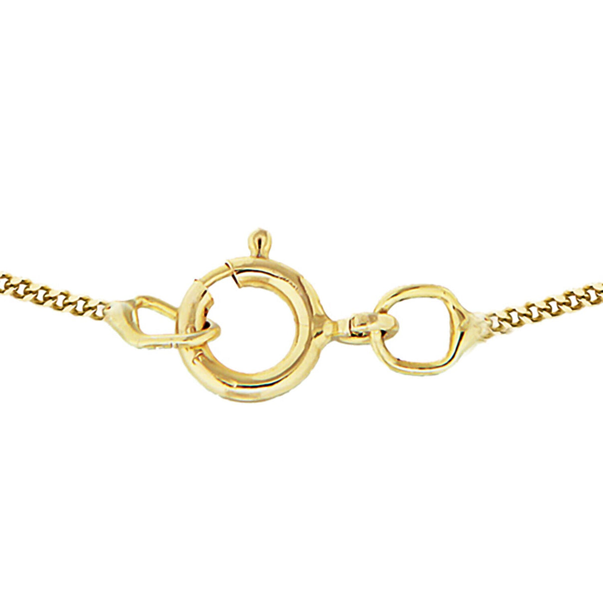 9K Yellow Gold Diamond Cut Curb Chain 16 Inch 7190322 6