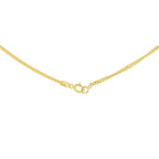 9K Yellow Gold Diamond Cut Curb Chain 16 Inch
