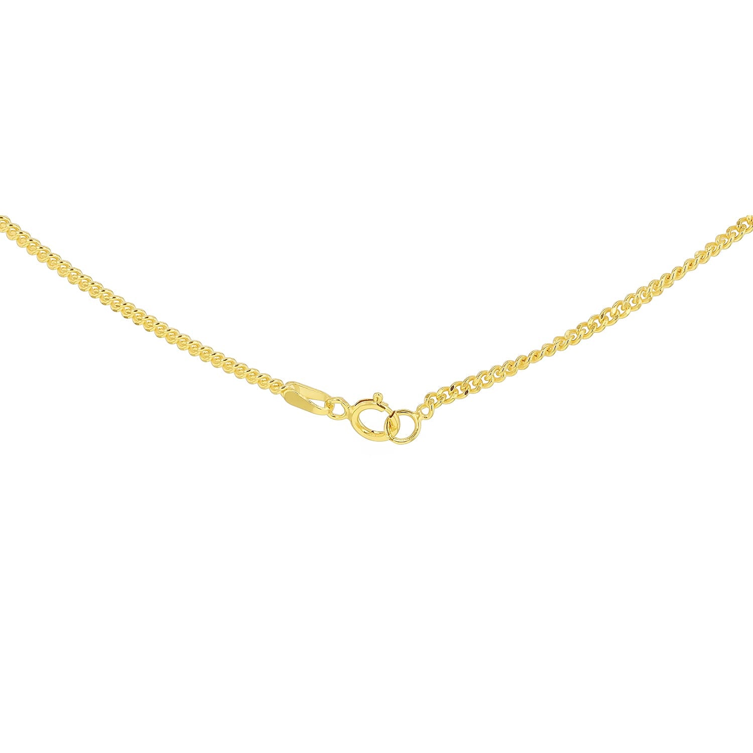 9K Yellow Gold Diamond Cut Curb Chain 16 Inch 7190324 4