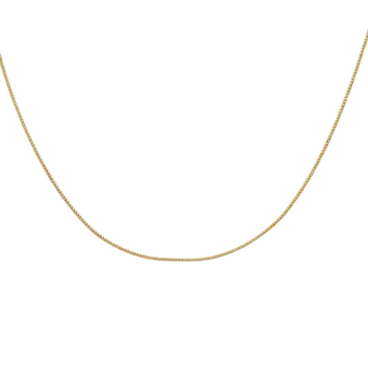 9K Yellow Gold Diamond Cut Curb Chain (Size - 15) with Spring Ring Clasp 8018959 0