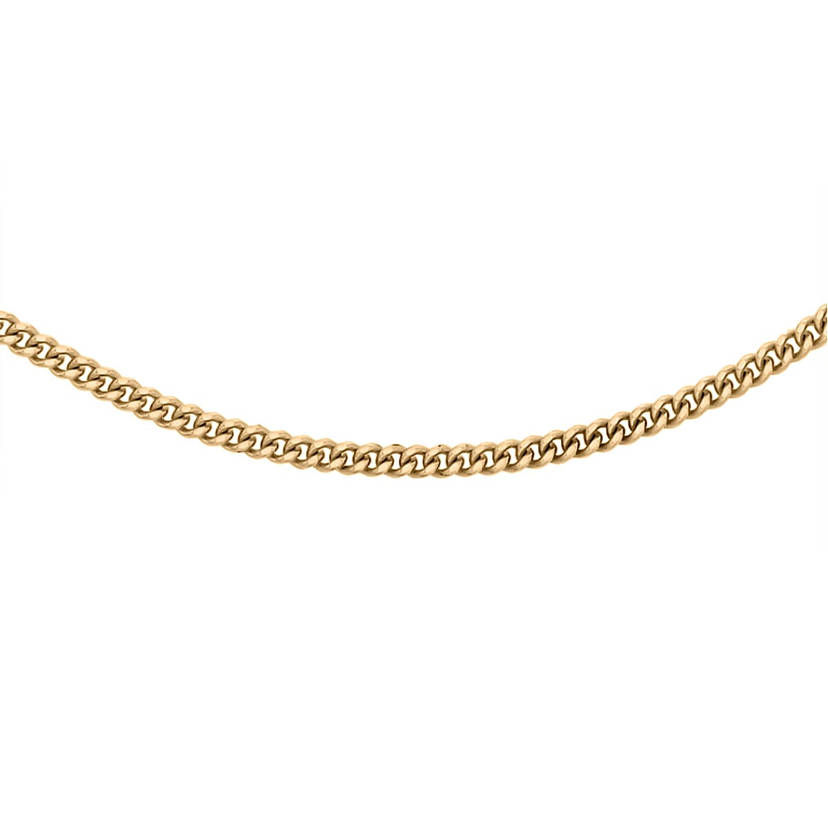 One Time Closeout - 9K Yellow Gold Diamond Cut Curb Chain (Size 18), Gold Wt. 4.2 Gms 7711046 0