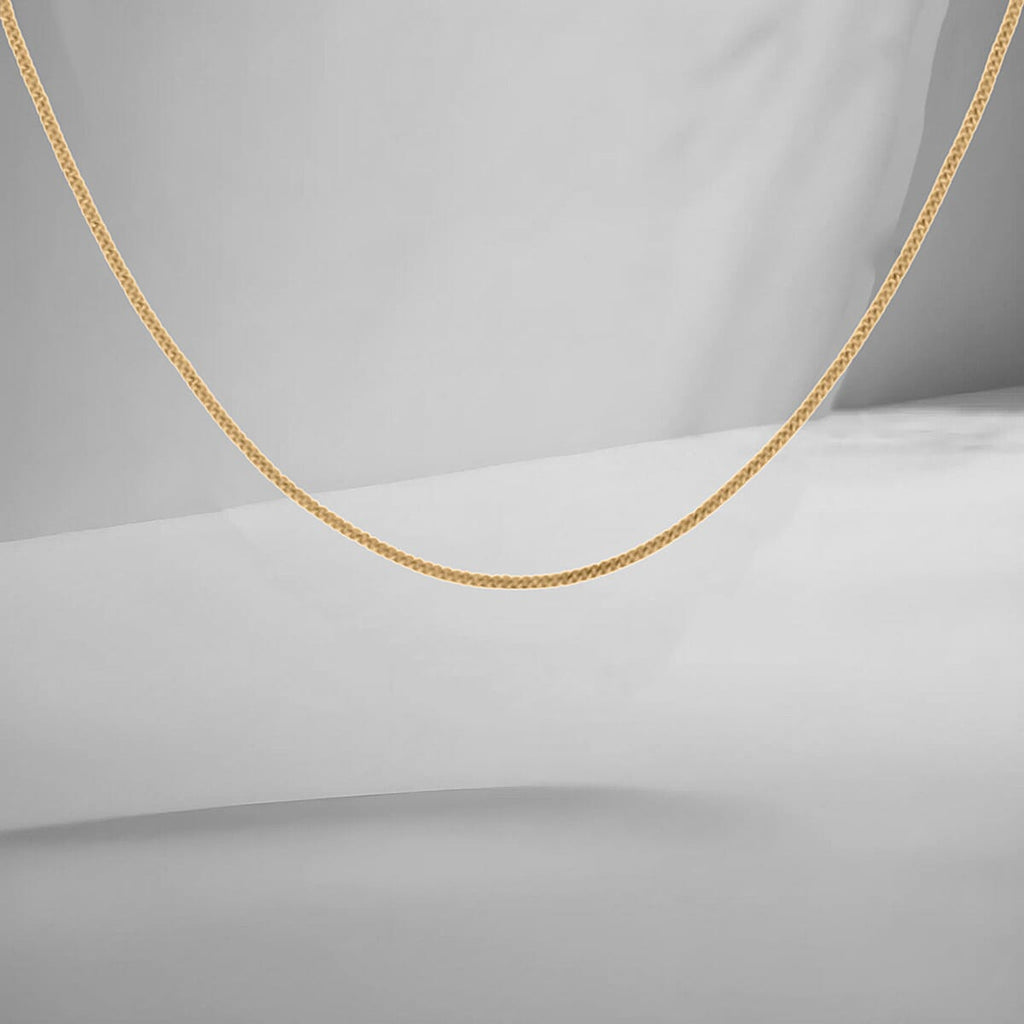One Time Closeout - 9K Yellow Gold Diamond Cut Curb Chain (Size 18), Gold Wt. 4.2 Gms