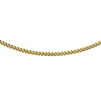 9K Yellow Gold Diamond Cut Curb Chain (Size - 18)