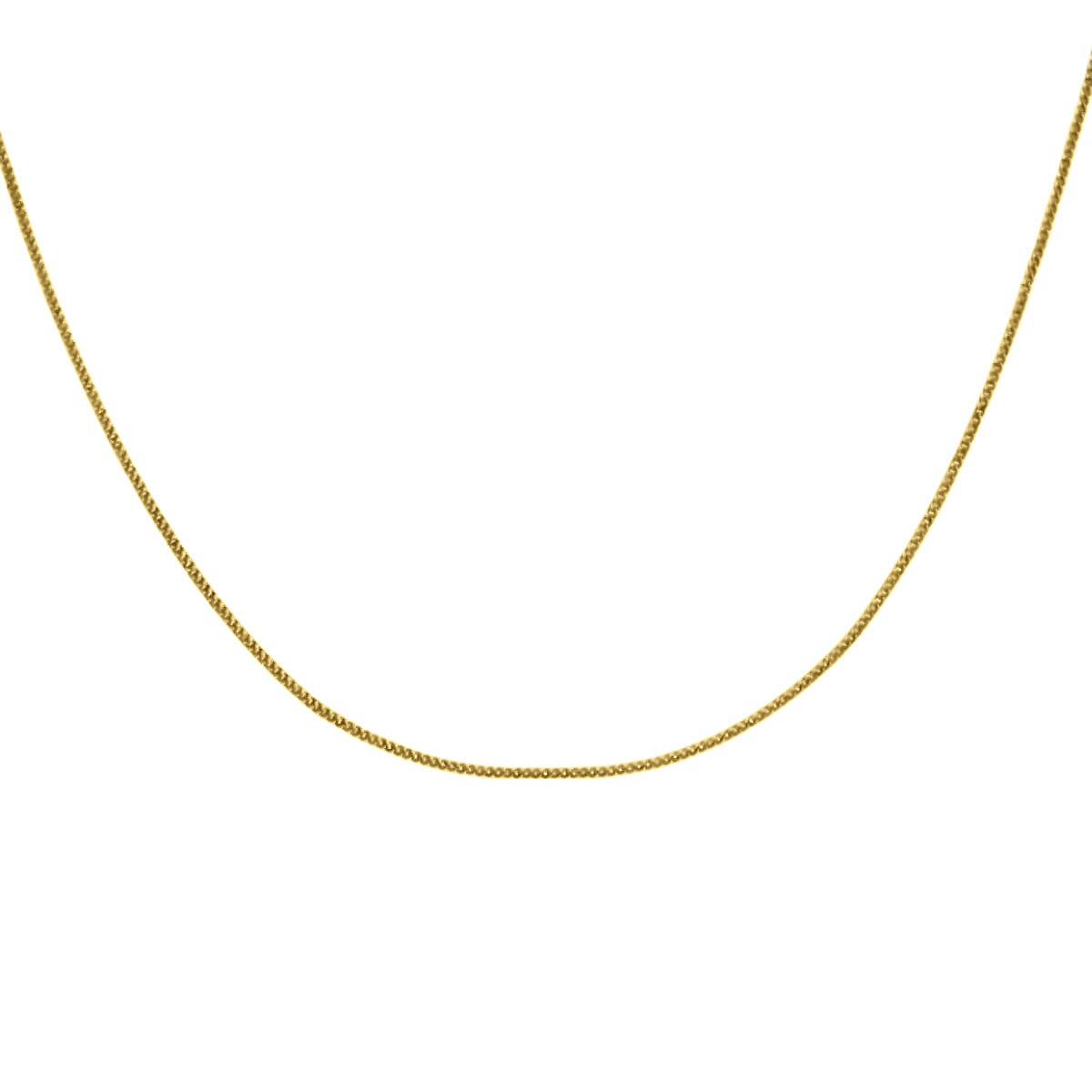 9K Yellow Gold Diamond Cut Curb Chain (Size - 18) 7746766 1