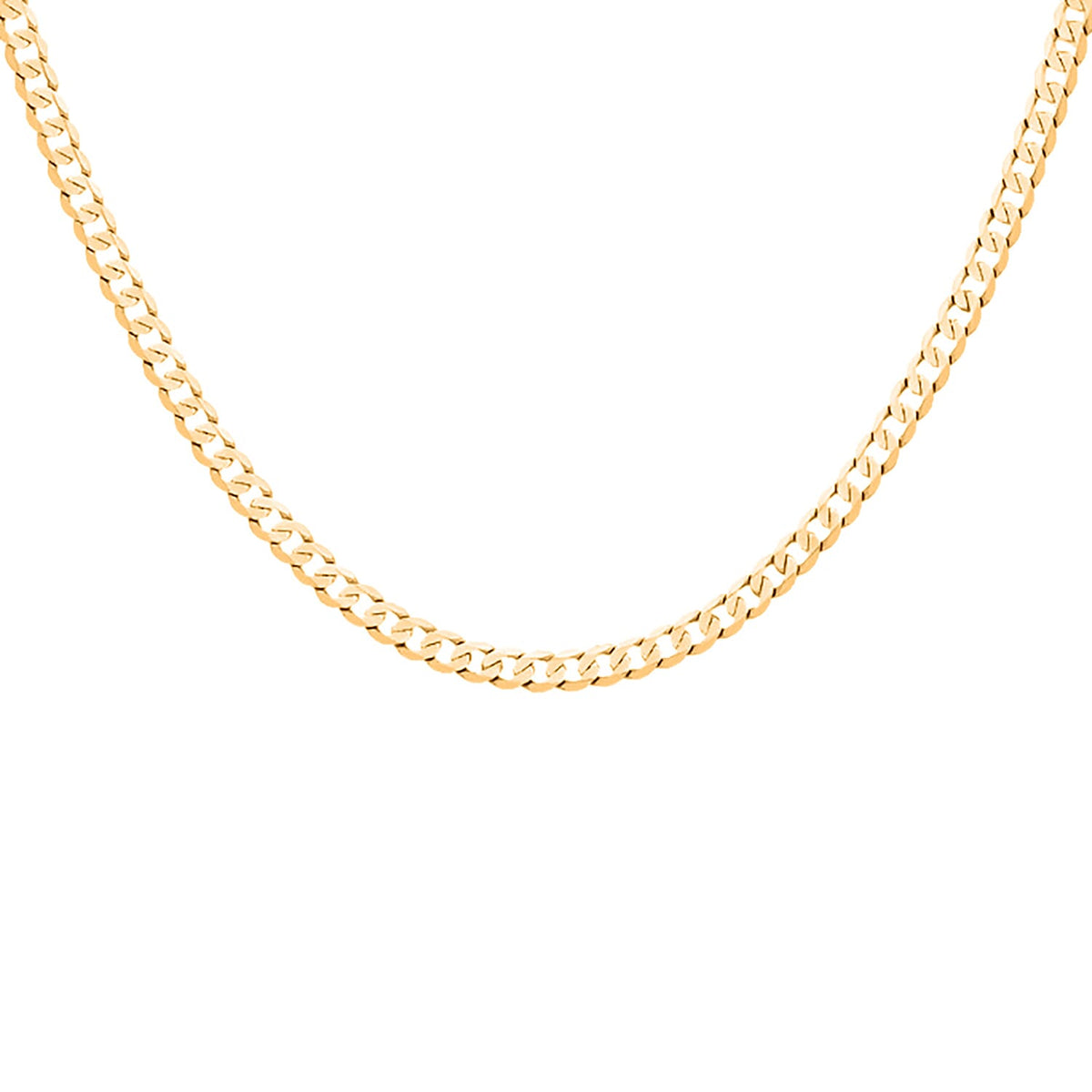 9K Yellow Gold Curb Chain (Size - 20) 8020786 0
