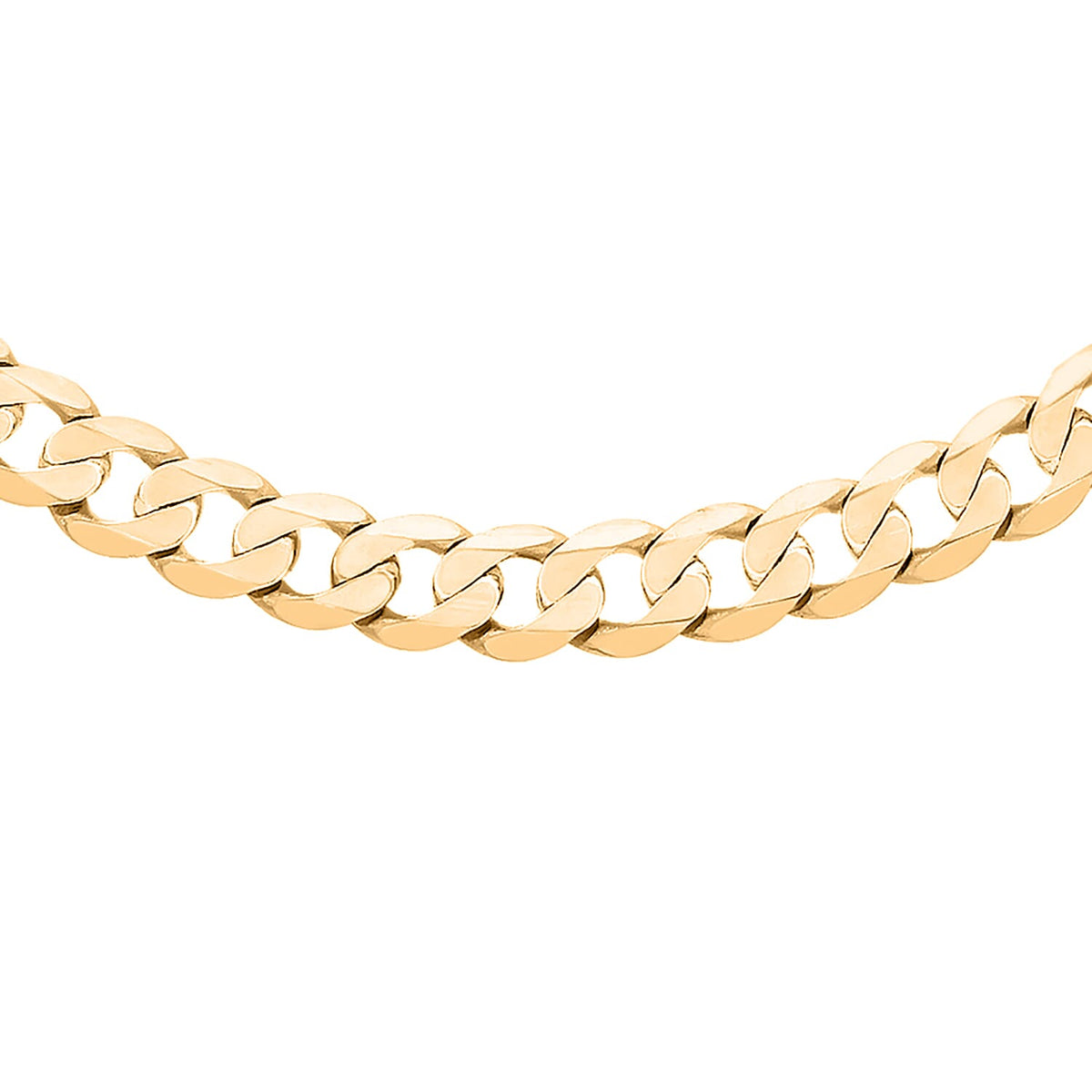 9K Yellow Gold Curb Chain (Size - 20) 8020786 1
