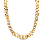 One Time Closeout - Limited Edition - 9K Yellow Gold Diamond Cut Solid Curb Necklace (Size - 20), Gold Wt. 33.02 Gms
