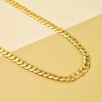 One Time Closeout - Limited Edition - 9K Yellow Gold Diamond Cut Solid Curb Necklace (Size - 20), Gold Wt. 33.02 Gms