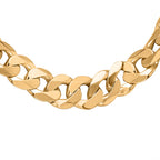 One Time Closeout - Limited Edition - 9K Yellow Gold Diamond Cut Solid Curb Necklace (Size - 20), Gold Wt. 33.02 Gms