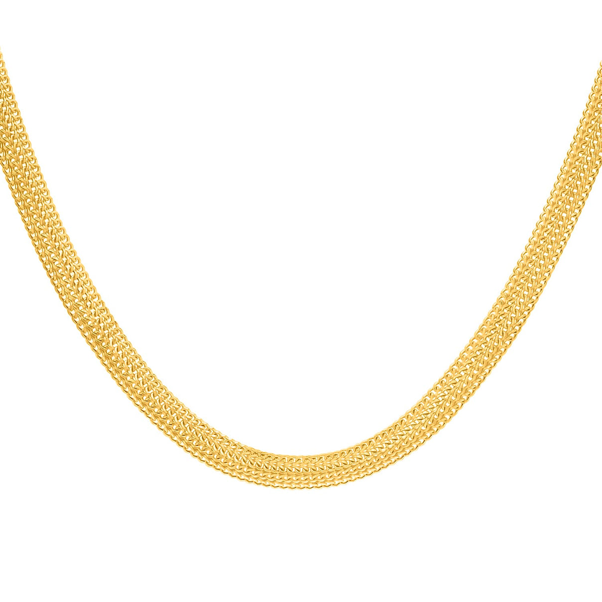 9K Yellow Gold Diamond Cut Domed Curb Chain 18 Inch 8894219 0