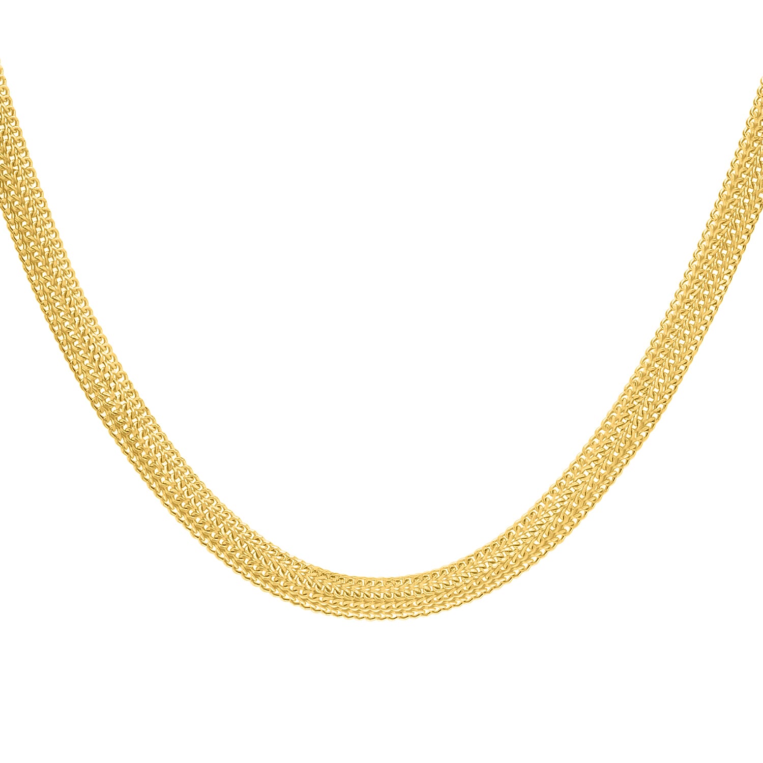9K Yellow Gold Diamond Cut Domed Curb Chain 18 Inch 8894219 0