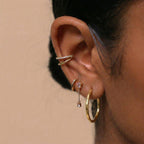 9K Yellow Gold  Earring,  Gold Wt. 1 Gms