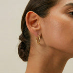 9K Yellow Gold  Earring,  Gold Wt. 1 Gms
