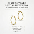 9K Yellow Gold  Earring,  Gold Wt. 1 Gms