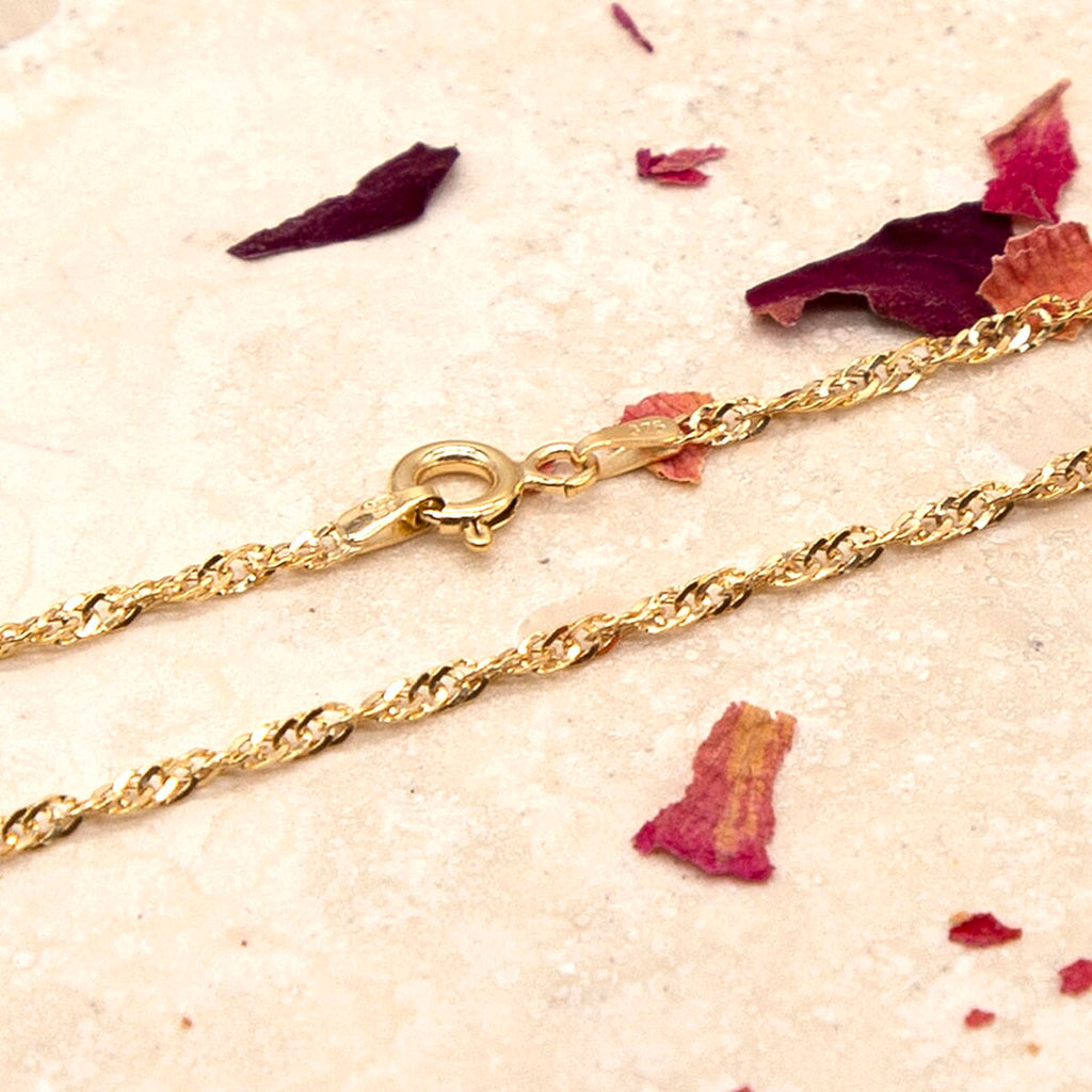 9K Yellow Gold  Chain (Size - 16),