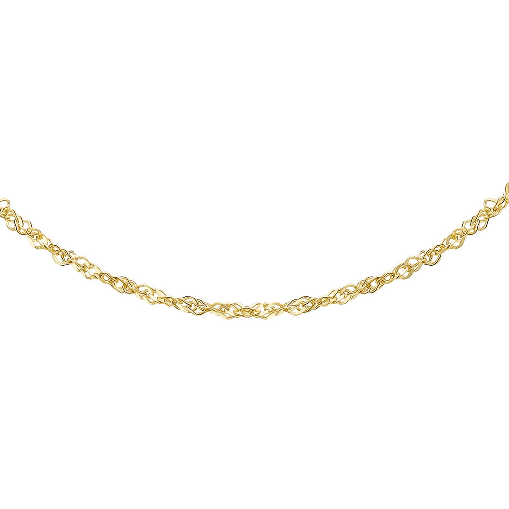 9K Yellow Gold  Chain,  Gold Wt. 1.2 Gms