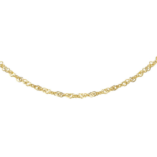9K Yellow Gold  Chain,  Gold Wt. 1.2 Gms