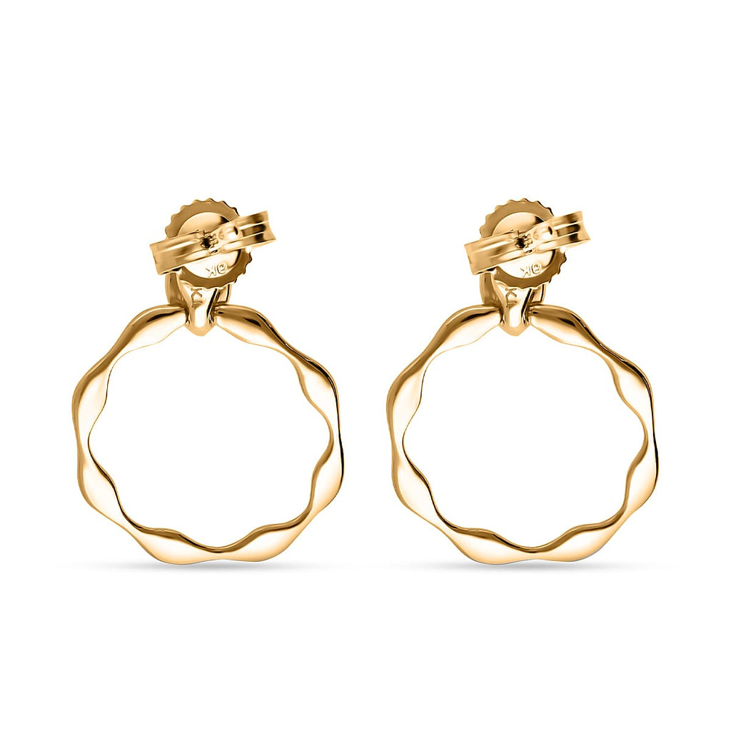 9K Yellow Gold Diamond (G-H) Earrings