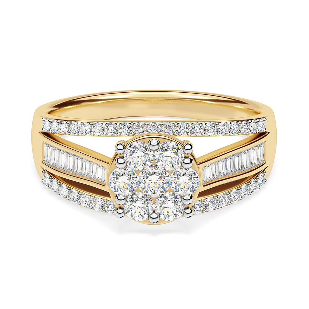 One to Own - D'Joy 9K Yellow Gold Diamond Pressure Set Ring 1.00 Ct.