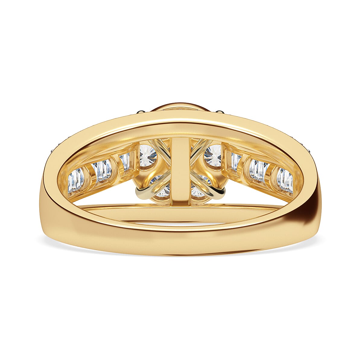 9K Yellow Gold Diamond (G-H) Pressure Set Ring 1.00 Ct 7806763 5