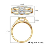One to Own - D'Joy 9K Yellow Gold Diamond Pressure Set Ring 1.00 Ct.