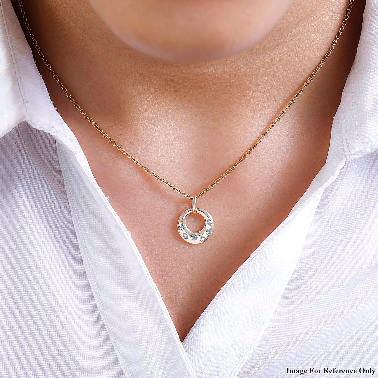 9K Yellow Gold Diamond (G-H) Pendant 7515752 2