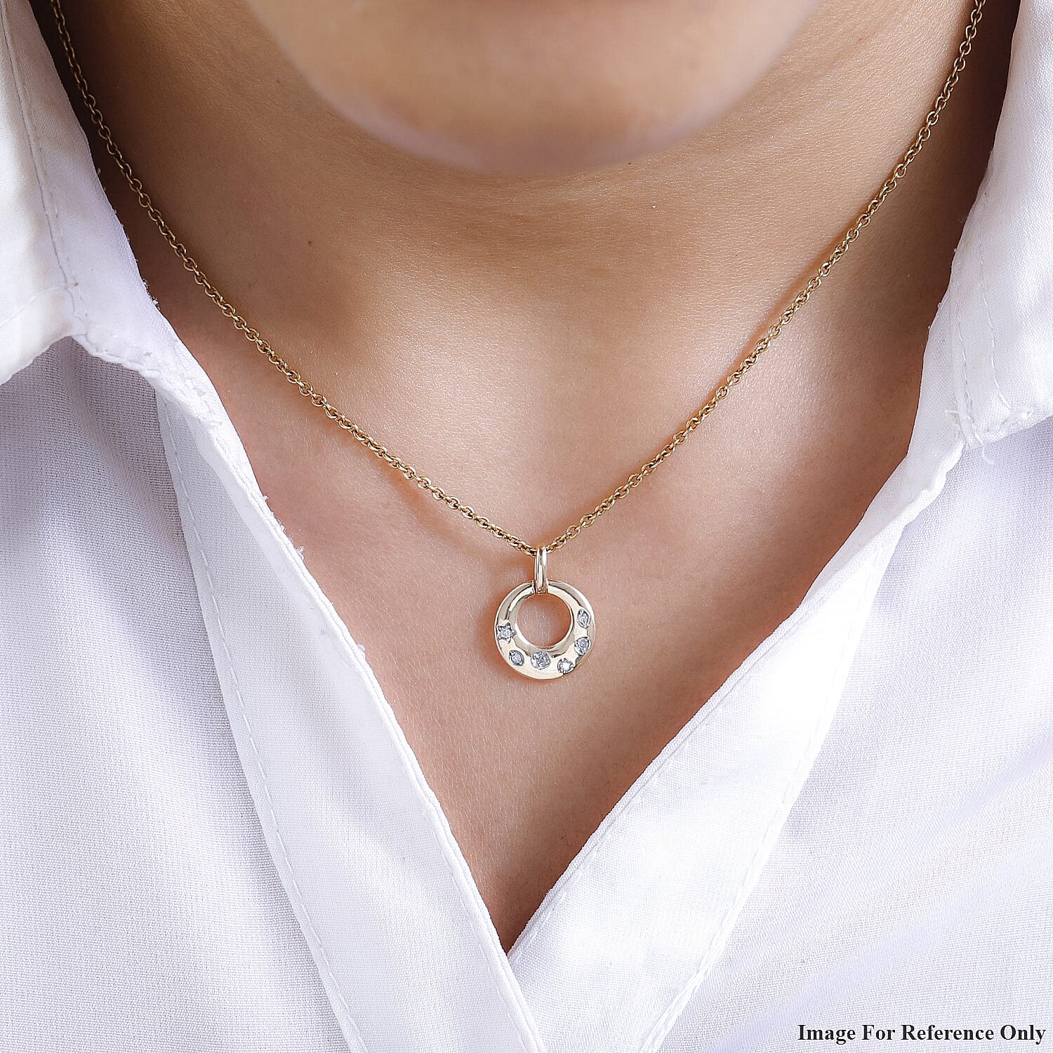 9K Yellow Gold Diamond (G-H) Pendant 7515752 2